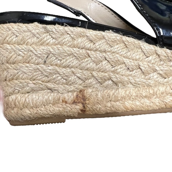 Ellen Tracy Keeffe Open Toe Slingback Wedges 8M - Picture 9 of 9